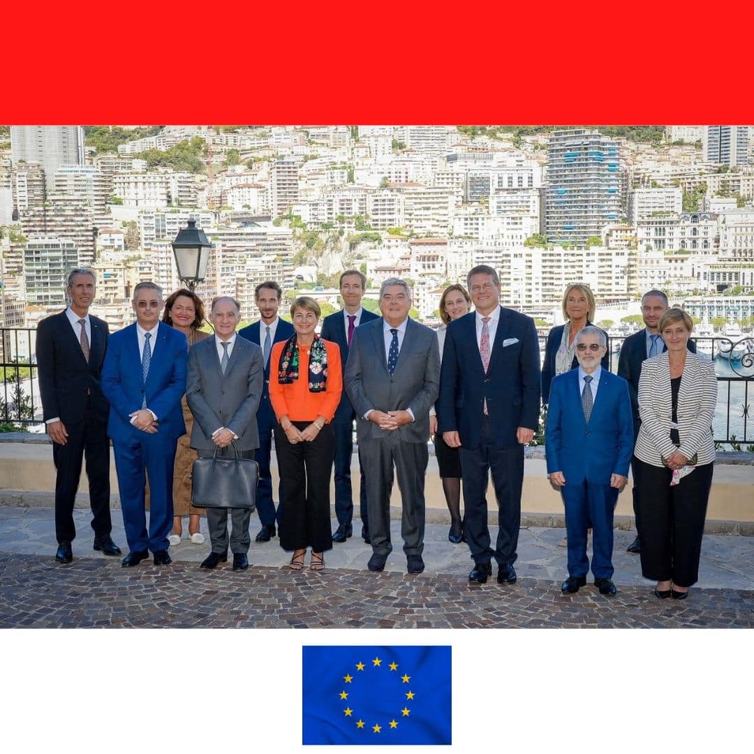 Visite en Principauté du V.P.de la Commission Européenne